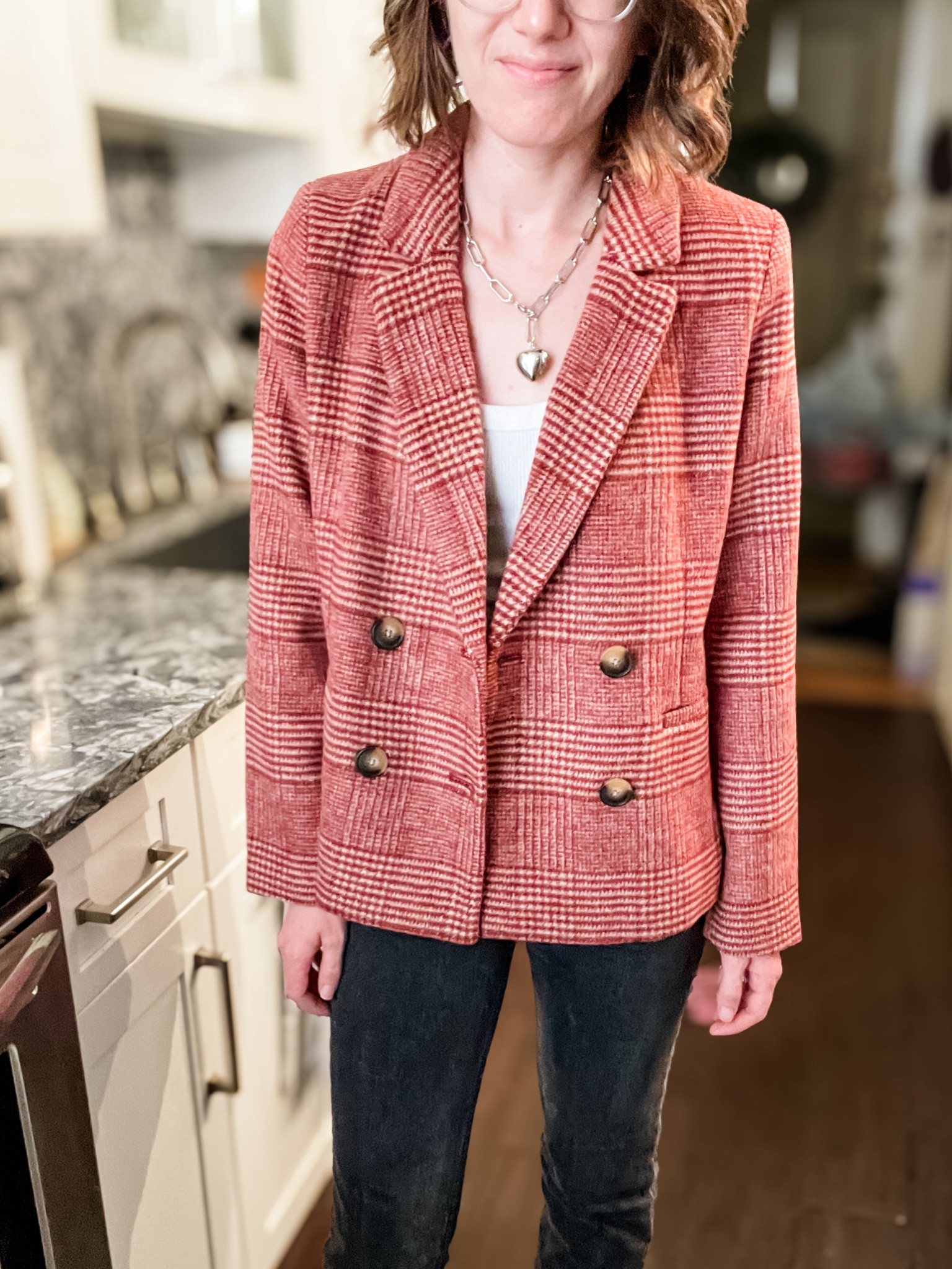 Plaid shacket: TTS
Cropped tank: TTS
High waisted jeans: I sized up

Fall outfit | workwear | plaid | plaid blazer | 

#LTKSeasonal #LTKSaleAlert #LTKWorkwear