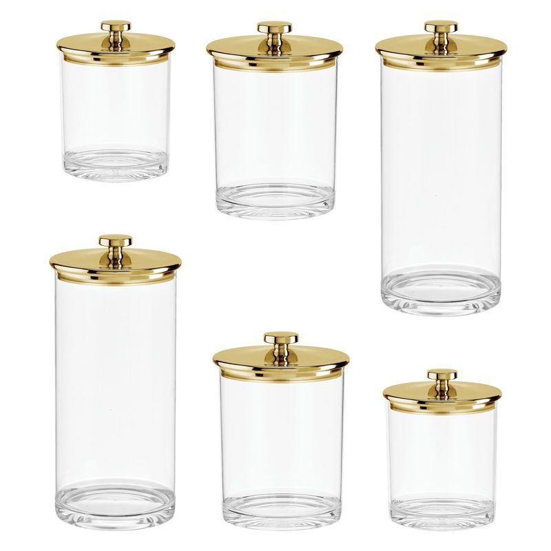 mDesign Plastic Kitchen Apothecary Airtight Canister Jar, Set of 3 | Target