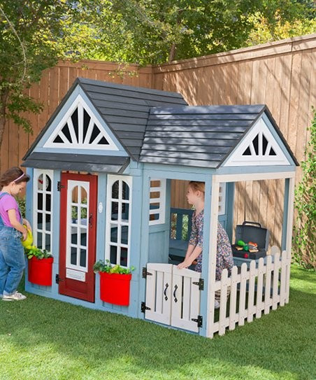 Timber Trail Wood Outdoor Playhouse | Zulily