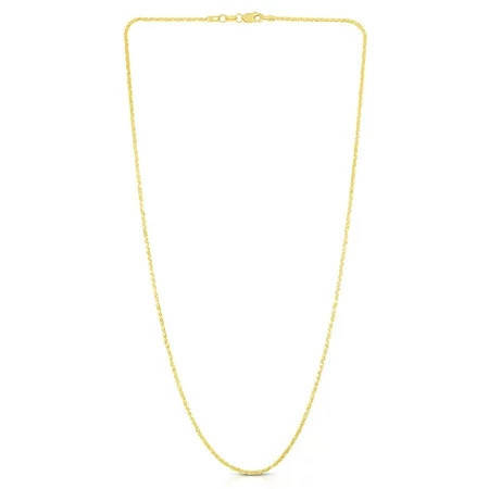 JewelStop 14k Yellow Gold 18in 1.5mm Sparkle Chain with Lobster Clasp | Walmart (US)