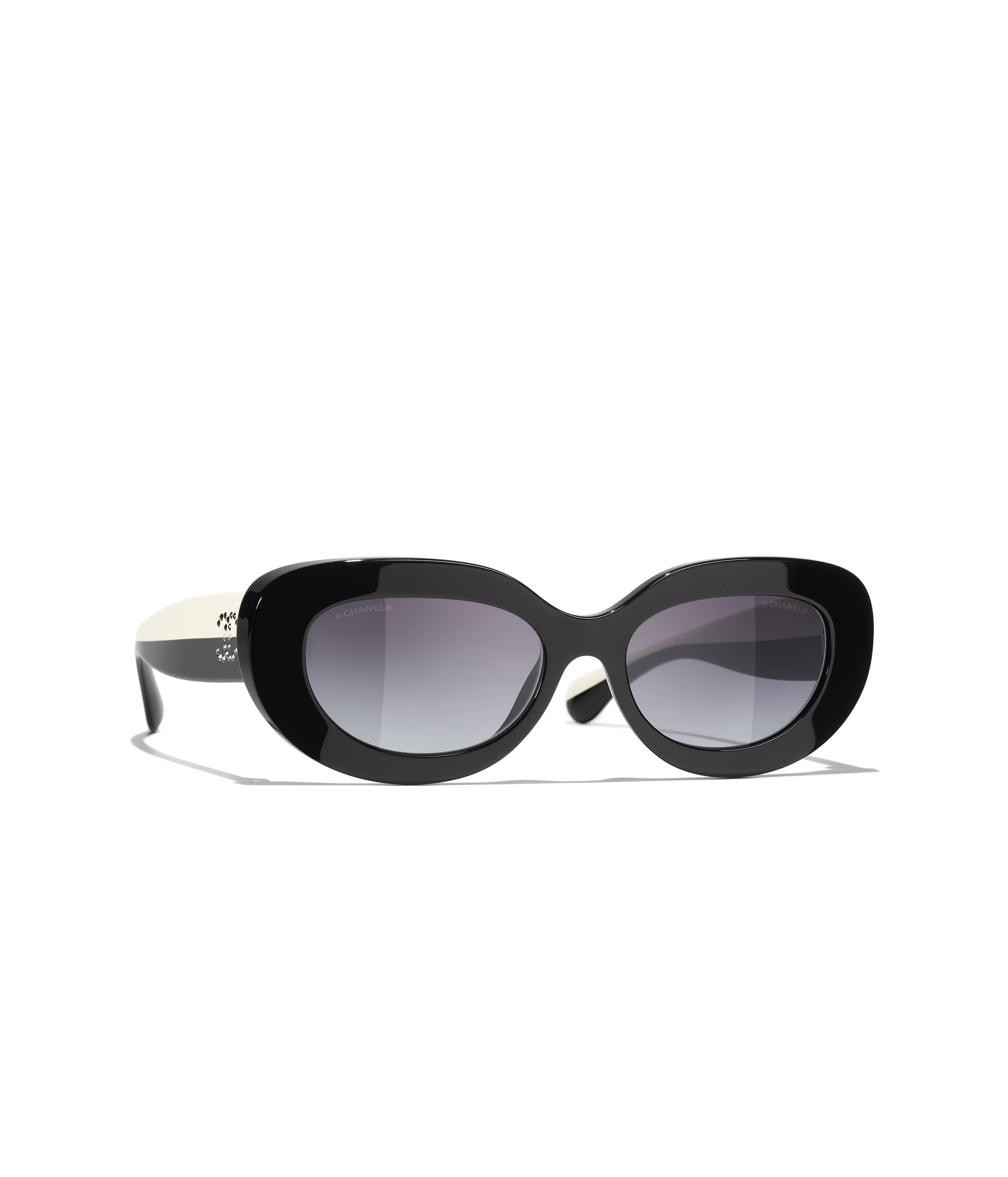 CHANEL Sunglasses: Oval Sunglasses, acetate &mdash; Fashion | CHANEL | CHANEL | Chanel, Inc. (US)