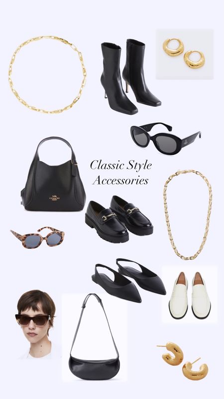 Classic accessories 
Handbag 
Crossbody handbag 
Gold jewellery 
Gold chains
White loafers
Sunglasses 


#LTKworkwear #LTKunder50 #LTKstyletip