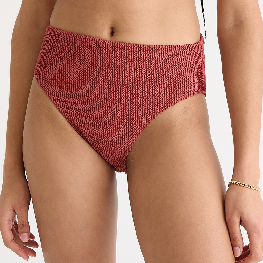Scrunchie high-rise bikini bottom | J. Crew US