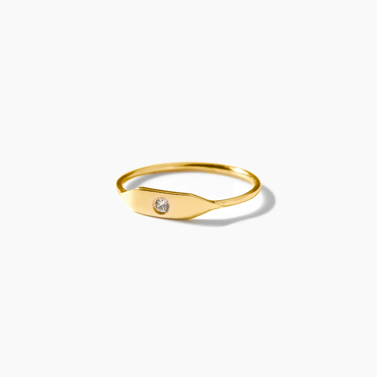 Stacking Signet Ring w. Stone | THATCH