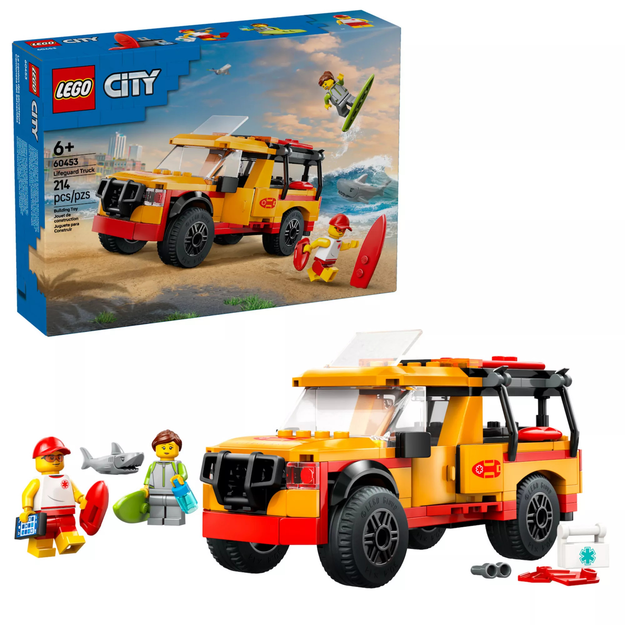 LEGO City Lifeguard Beach Rescue Truck Building Toy 60453 | Kohl's