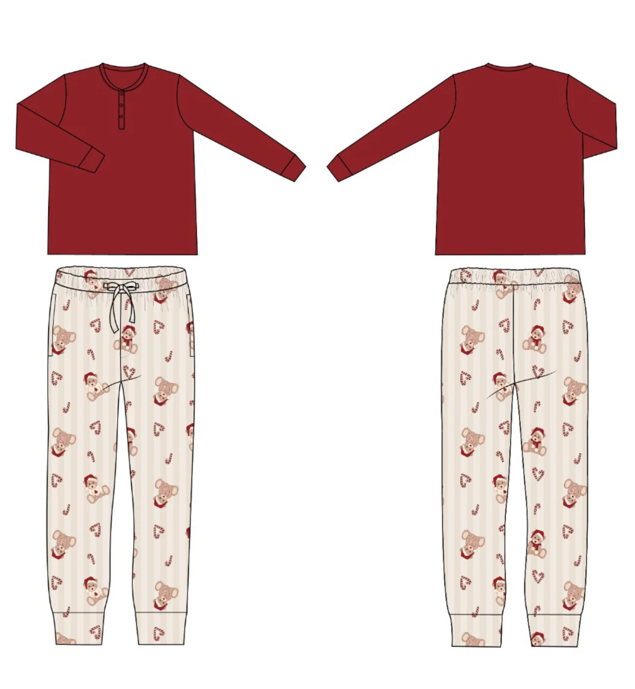 Bear-y Merry Men's Top PRE-ORDER SHIPPING 10/23-10/30 | In My Jammers