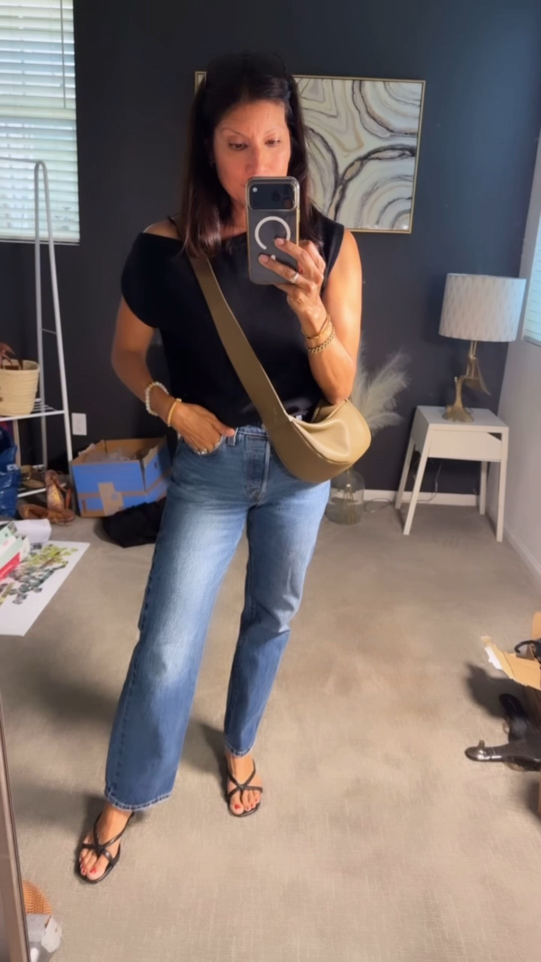About last night the outfit I wore 

Jeans @levi wearing 25 

Top is a fun night option

#LTKPetite #LTKOver40 #LTKootd