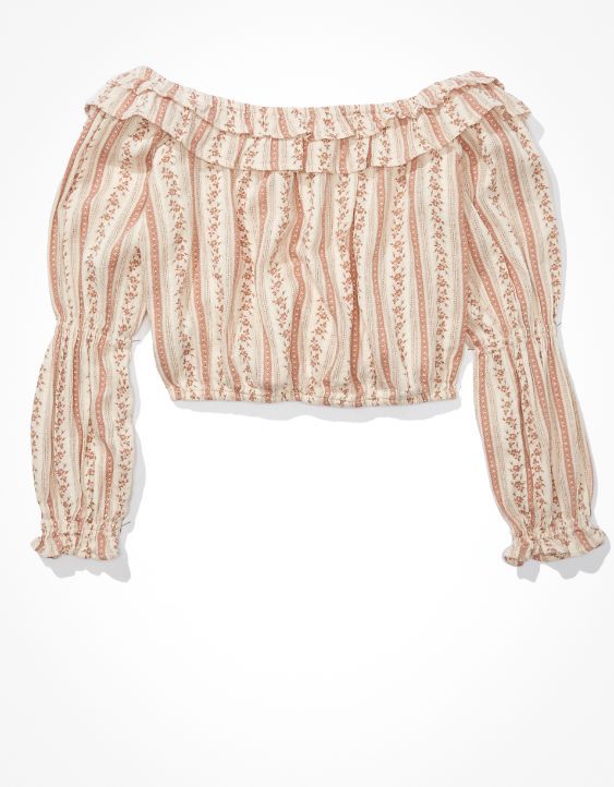 AE Off-the-Shoulder Blouse | American Eagle Outfitters (US & CA)