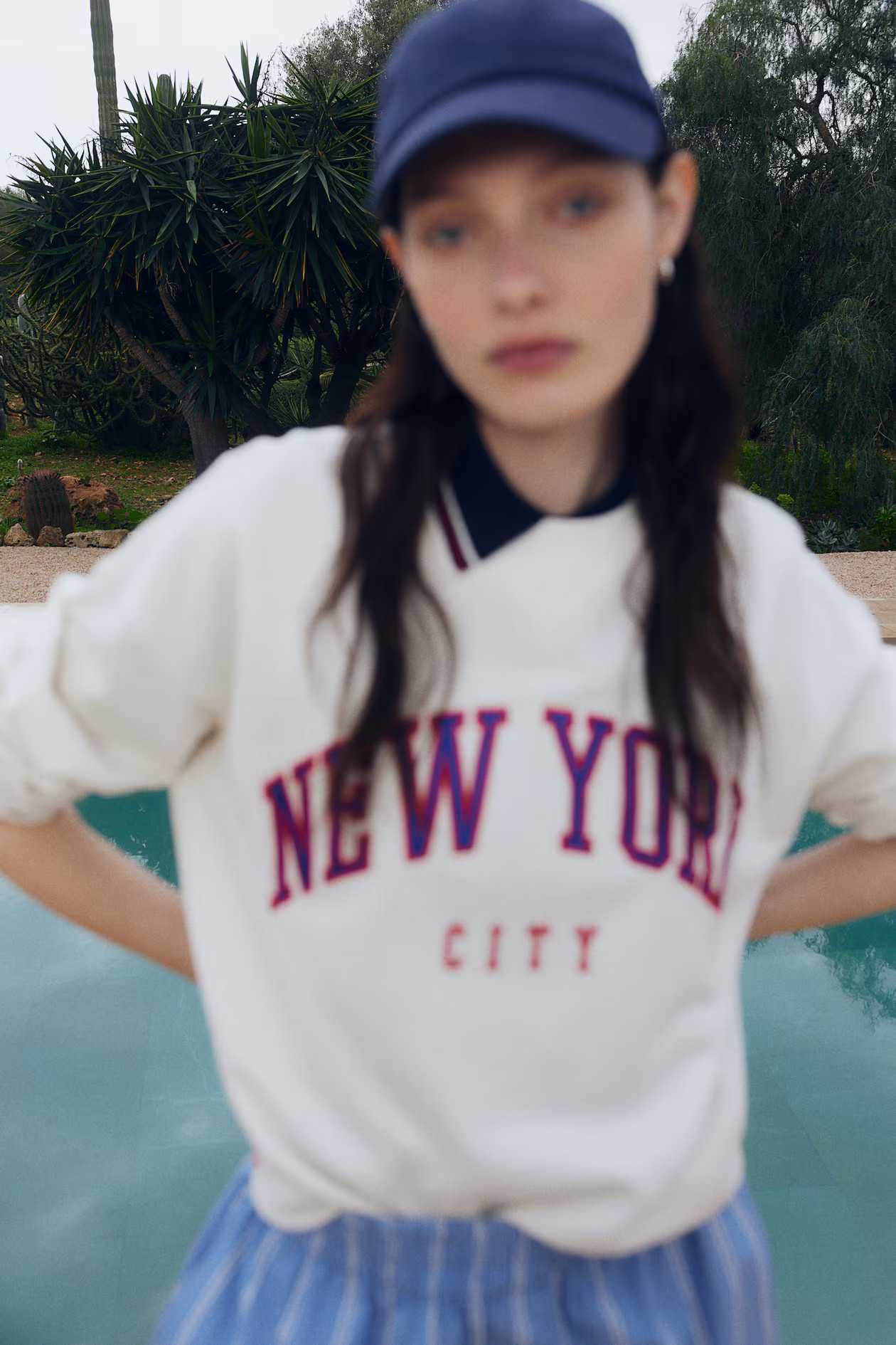 Sweatshirt with Text Motif | H&M (US + CA)