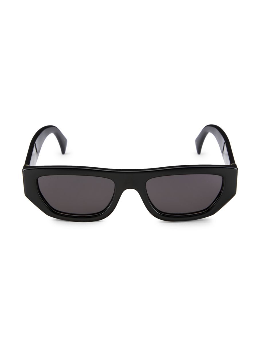 Gucci Logo 53MM Rectangular Sunglasses | Saks Fifth Avenue
