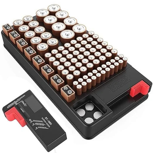 Battery Organizer Storage case with Battery Tester for | Walmart (US)