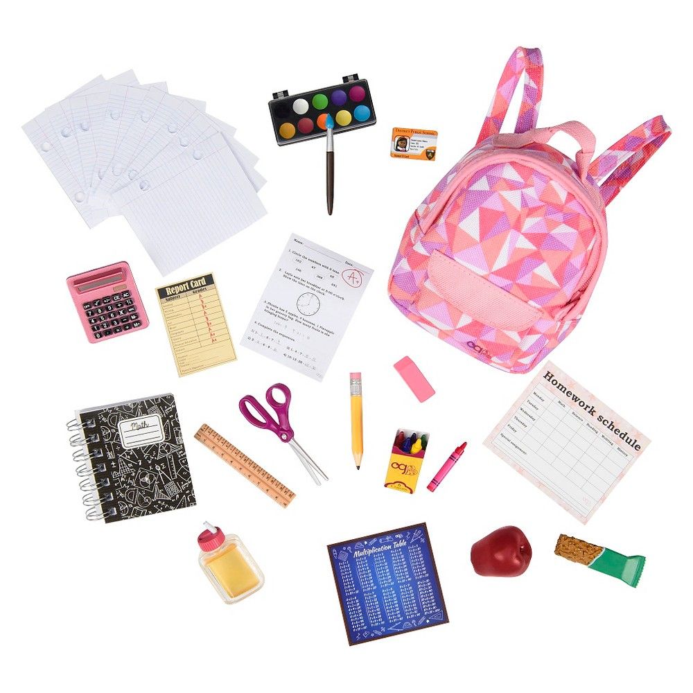 Our Generation Off to School Supplies Accessory Set for 18"" Dolls | Target