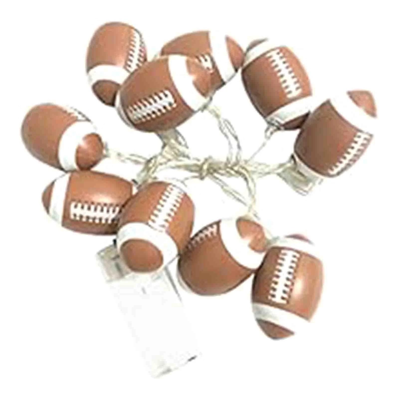 Football Fairy Light Football String Lights Battery Operated Rugby Light Glowing Football Decor f... | Walmart (US)