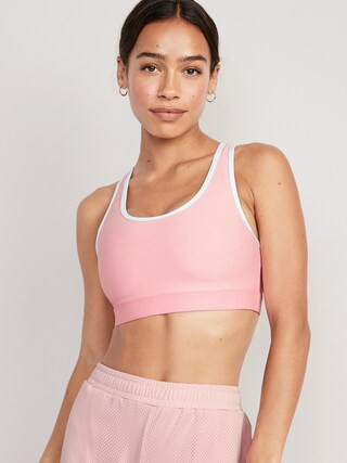 Medium-Support PowerSoft Racerback Sports Bra for Women 2X-4X | Old Navy (US)