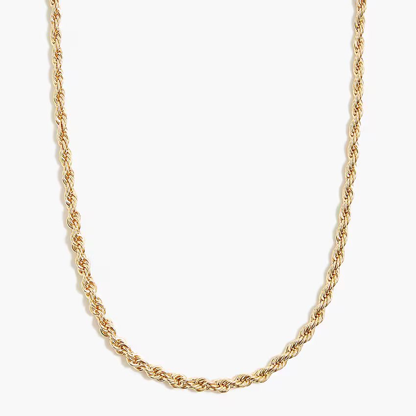 Gold rope necklaceItem BI818 
 
 
 
 
 There are no reviews for this product.Be the first to comm... | J.Crew Factory