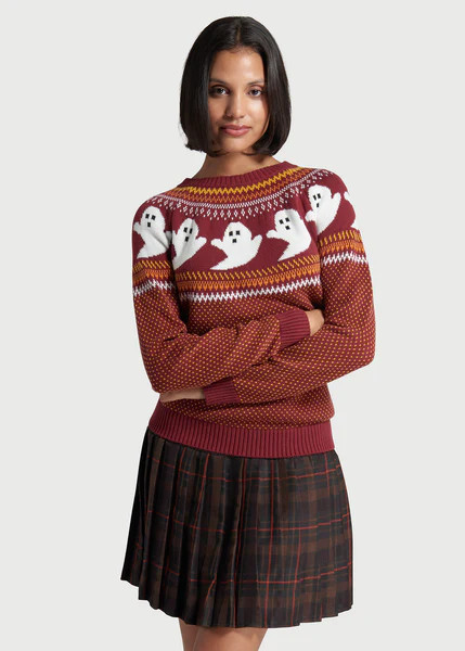 You've Been Ghosted Fair Isle Sweater | ModCloth