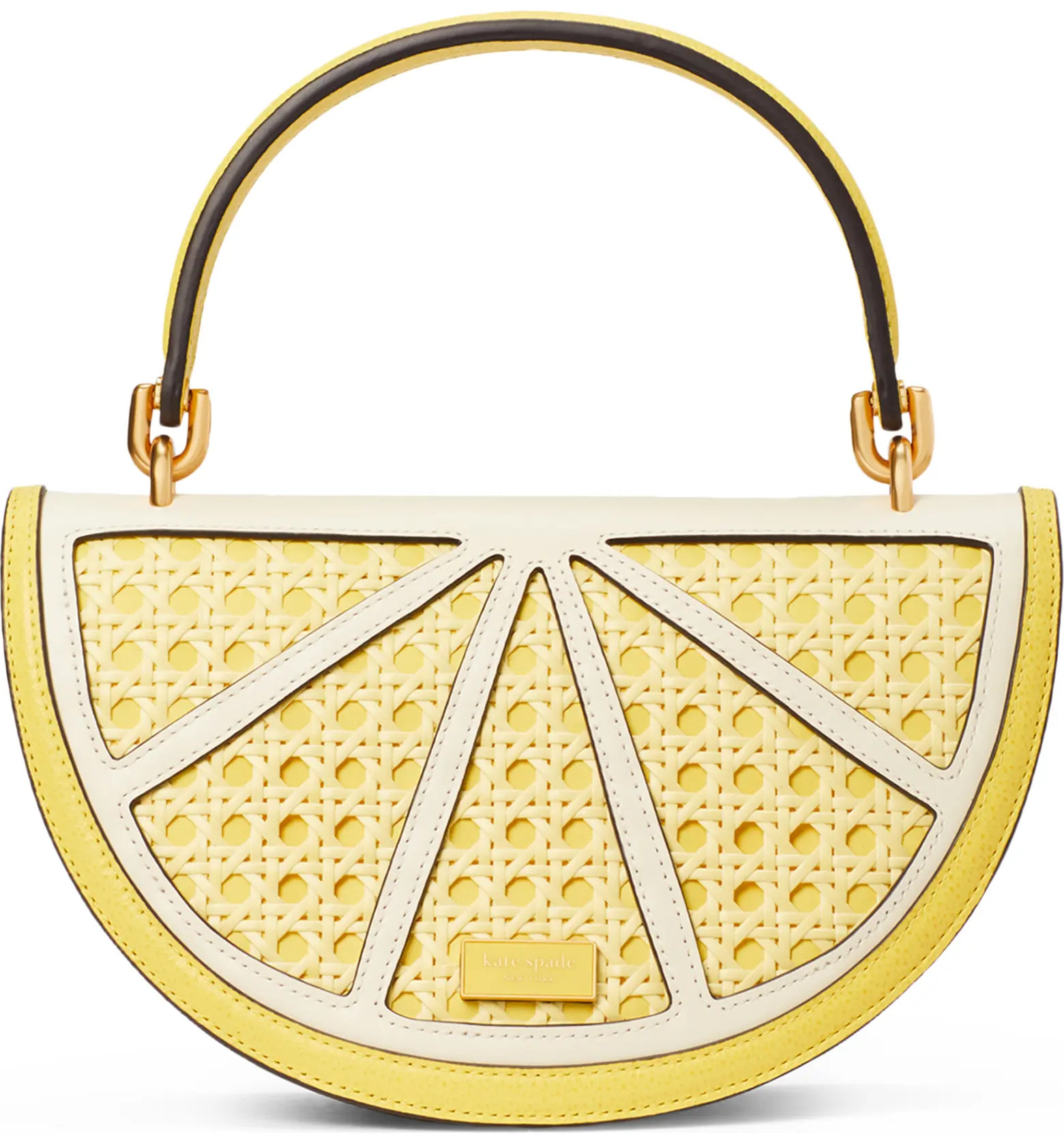lemon drop rattan crossbody bag | Nordstrom