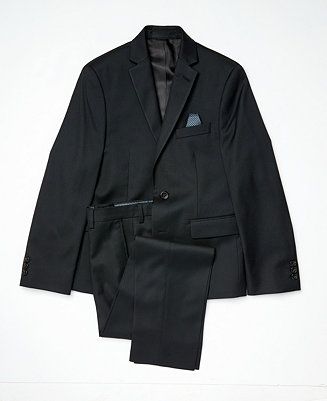 Lauren Ralph Lauren Big Boys Black Suit Jacket and Pants - Macy's | Macy's