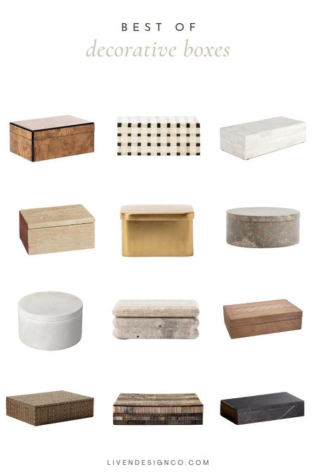 Decorative box. Marble box. Wood box. Trinket box. Coffee table decor. Console table. Shelf decor. Home decor. Home accents. Brass box. Stone box. Burl wood box. Jewelry box. 

#LTKSeasonal #LTKHome #LTKFindsUnder50