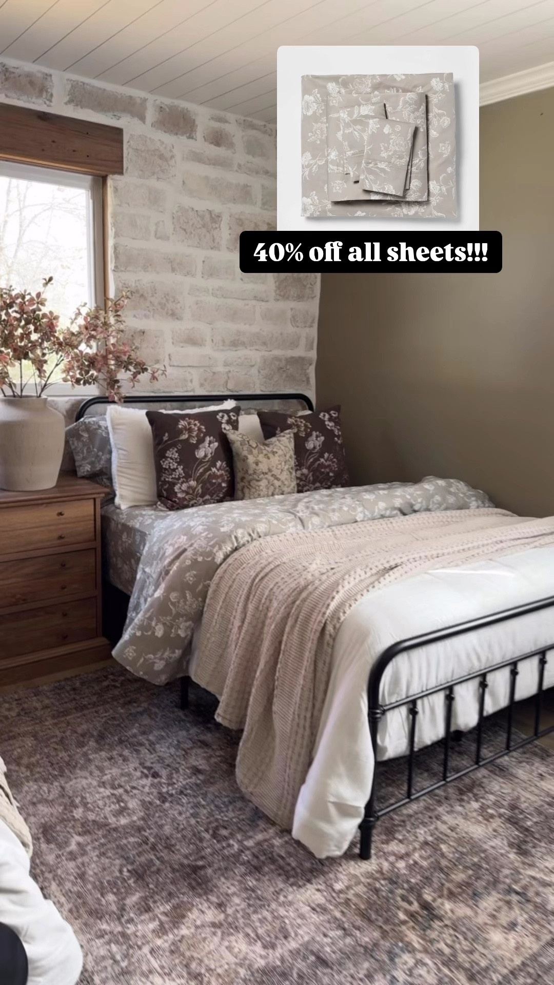 All target bedding- 40% off!! Including the  chunky knit casaluna bedding and these floral sheets!! I have these in our room too, we love them!!

#LTKHome #LTKSaleAlert #LTKMostLoved