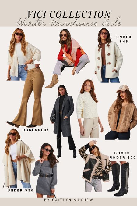 VICI winter warehouse sale is here!! Additional 50% off red price items with the code WHSALE // these deals are just too good!! 

coats. Jackets. Sweater. Quilted jacket. tan. pants. Rhinestone boots. Affordable. Cardigan  

#LTKSeasonal #LTKsalealert #LTKfindsunder50
