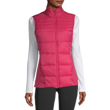 Xersion Women's Puffer Vest, Small , Pink | JCPenney
