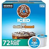 The Original Donut Shop ICED Duos Cookie + Caramel, Keurig Single Serve K-Cup Pods, 72 Count | Amazon (US)