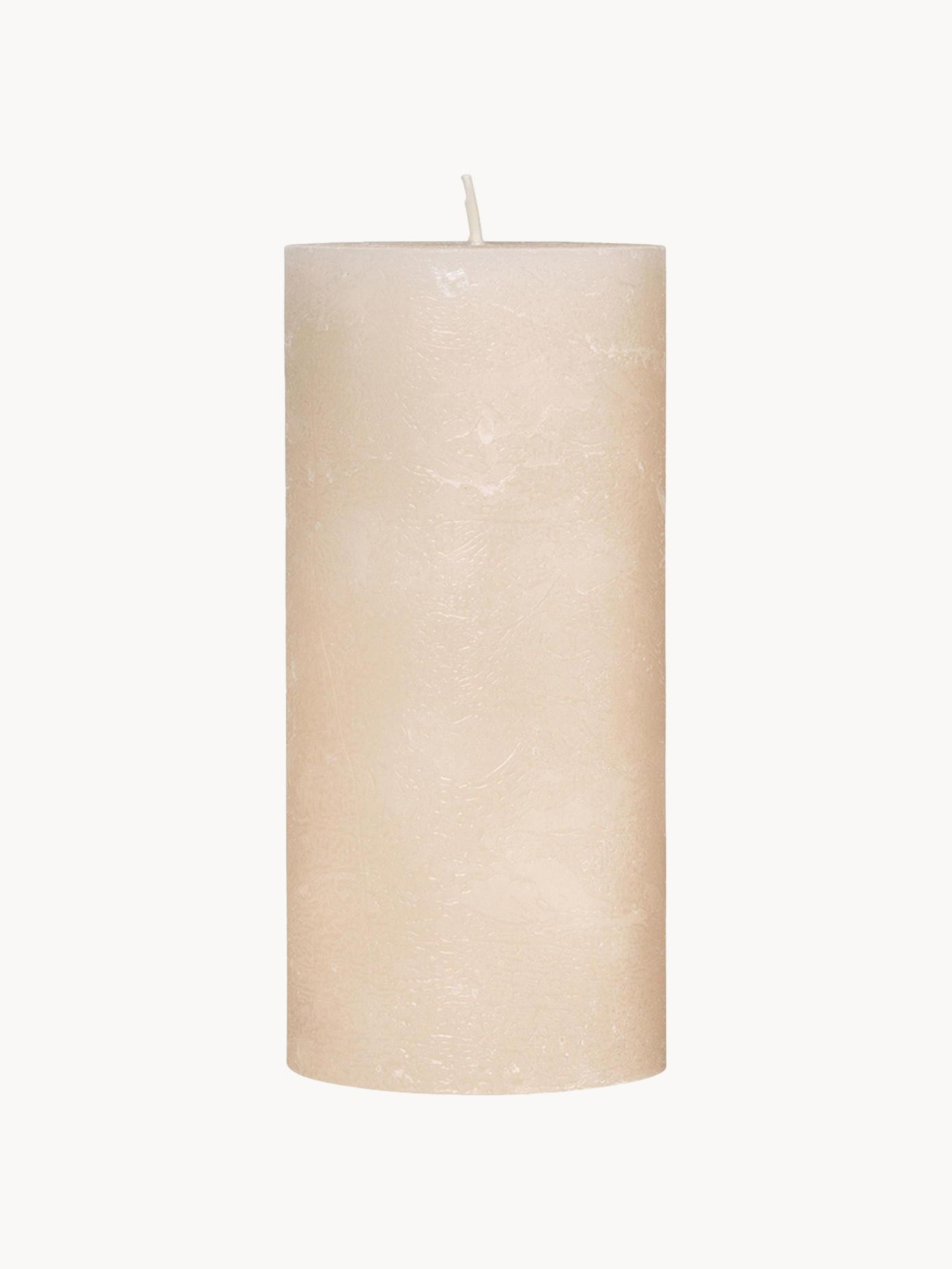 Handgefertigte Stumpenkerze Rustic, H 15 cm | Westwing EU