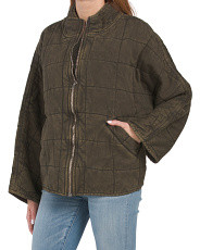Dolman Sleeve Quilted Knit Jacket | Marshalls