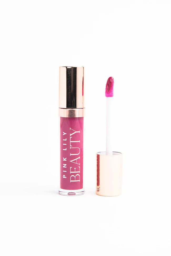 Pink Lily Beauty Blooming Gloss Tinted Lip Oil - Polished Plum | Pink Lily