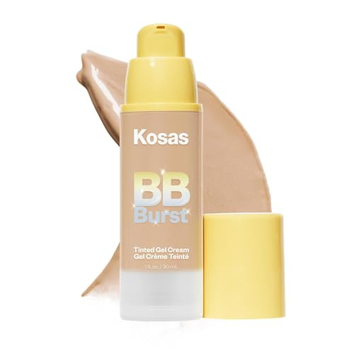 Kosas BB Burst Tinted Face Gel Cream - Supports Healthy Collagen, Smoothes Skin, Hydrates & Moisturizes - Lightweight Buildable Coverage - Medium Warm 24, (1 Oz/30 ML) | Amazon (US)