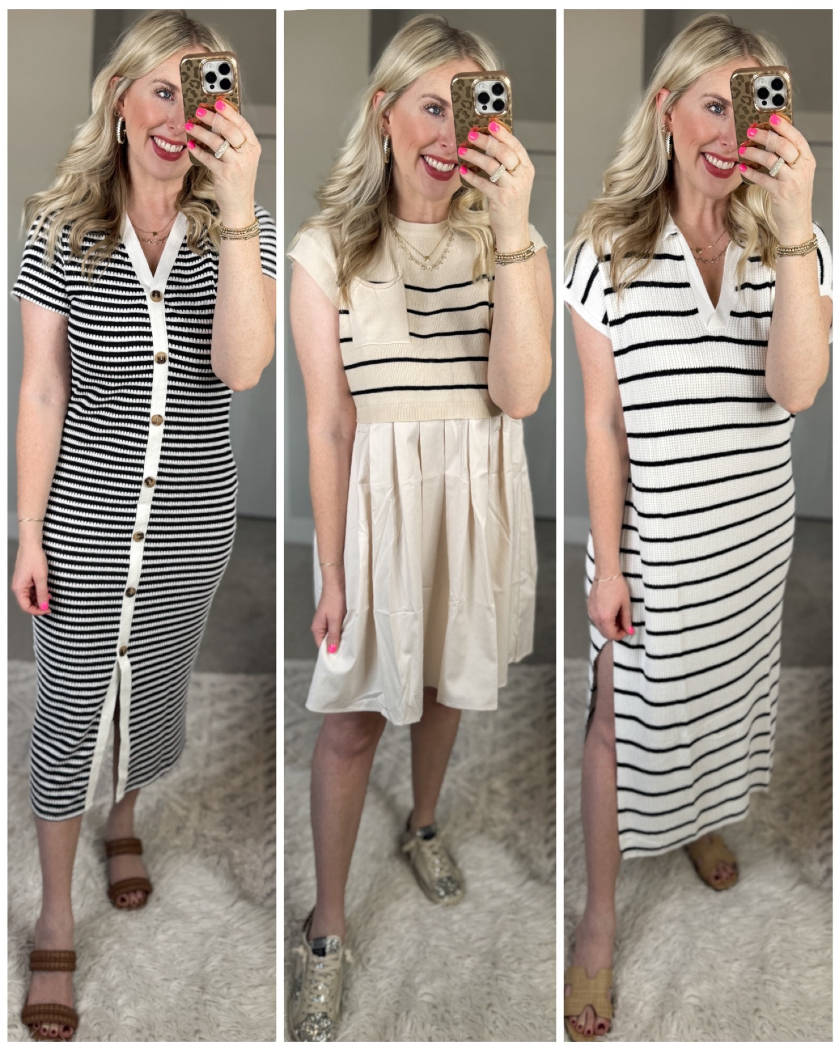 Daily try on, Amazon fashion, Amazon find, Amazon style, black and white stripe dress 

Medium in all 3!

#LTKsalealert #LTKfindsunder50 #LTKSeasonal