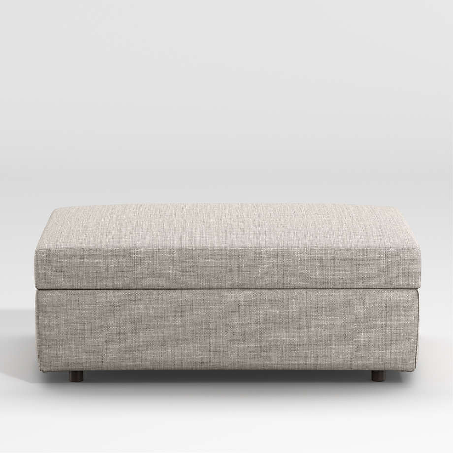 Barrett II Storage Ottoman + Reviews | Crate & Barrel | Crate & Barrel