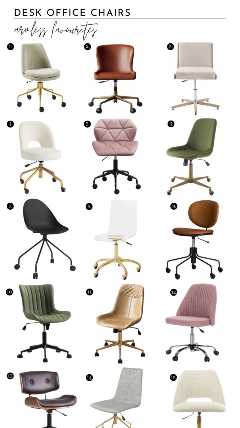 Desk Office Chairs: Armless Favourites Roundup

#LTKHome