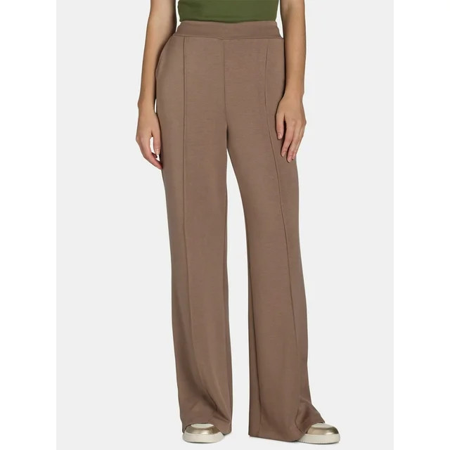 Scoop Women's and Women's Plus Ultimate ScubaKnit Trouser Pants, Sizes XS-4X | Walmart (US)