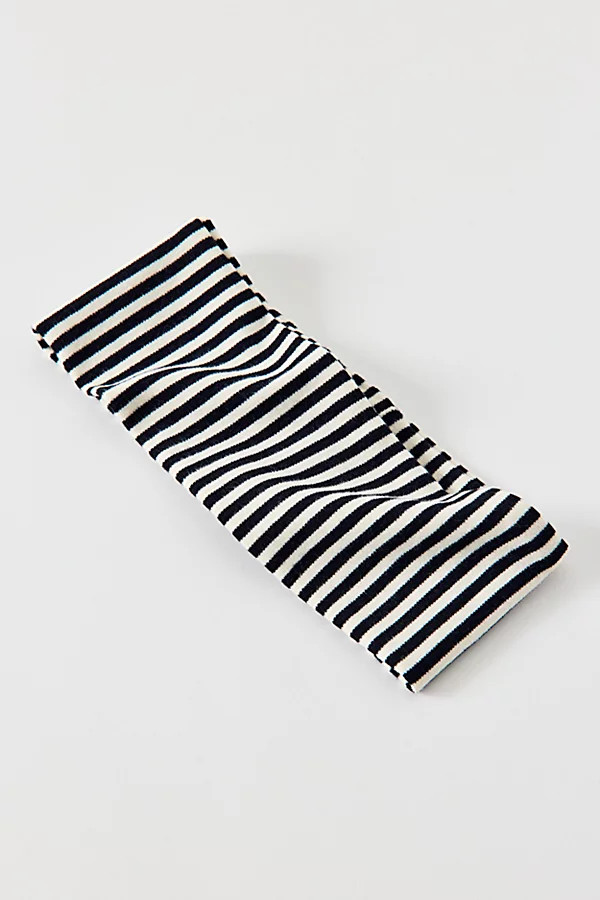 Evie Striped Headwrap Wide Headband | Urban Outfitters (US and RoW)