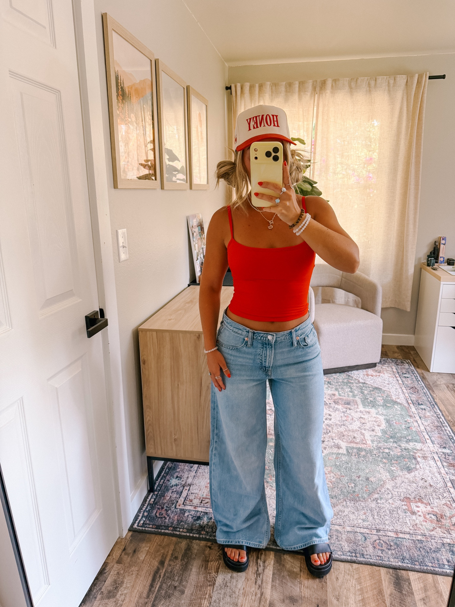 Casual Summer Outfit 
Love these @gapstyle jeans and they’re on sale still I believe!! ❤️ 

Top: S 
Jeans: 26 (I’d order the petite for my perfect length but they were out when I got them!) I’m 5ft tall

#LTKootd