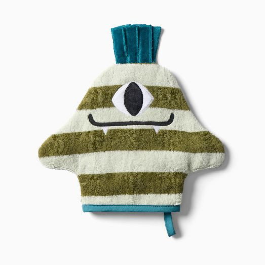 Kids Monster Wash Mitts | West Elm (US)