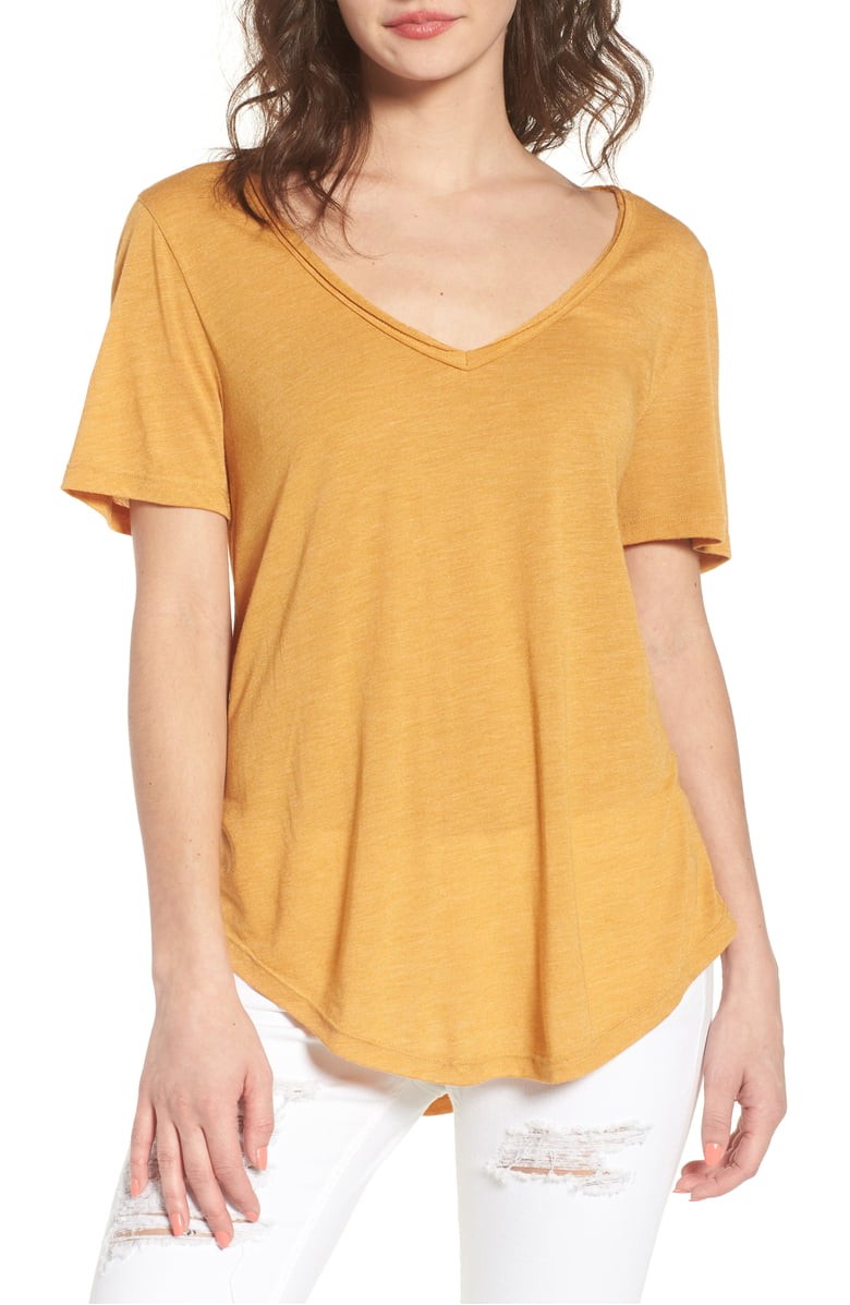 BP. Raw Edge V-Neck Tee | Nordstrom