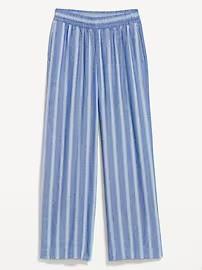 High-Waisted Linen-Blend Wide-Leg Pants | Old Navy (US)