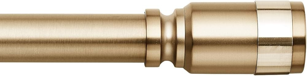 MODE Premium Collection 1 1/8" Diameter Curtain Rod, Cylinder Curtain Rod Finials and Steel Wall ... | Amazon (US)