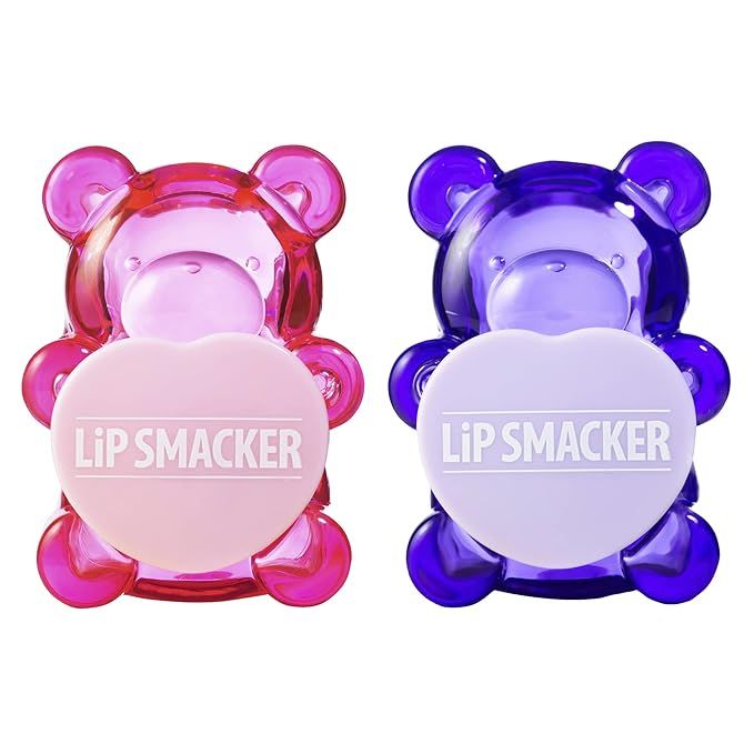 Lip Smacker BFF Sugar Bear Lip Balm Duo- Pink & Purple Luv U Straw-Beary Much! / Grapeful-4-U! | Amazon (US)