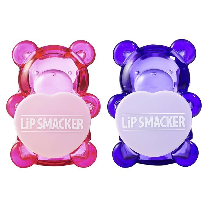 Lip Smacker BFF Sugar Bear Lip Balm Duo- Pink & Purple Luv U Straw-Beary Much! / Grapeful-4-U! | Amazon (US)