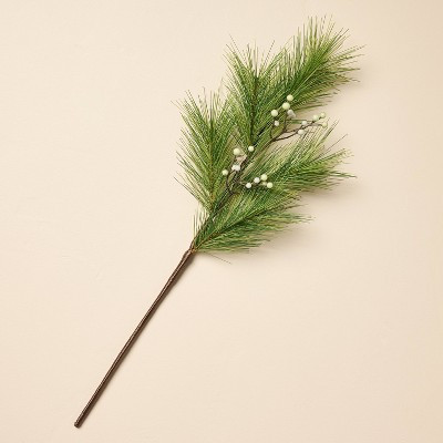 25" Long Needle Pine with White Berry Artificial Stem - Hearth & Hand™ with Magnolia | Target
