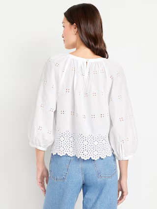 Perforated Cropped Top | Old Navy | Old Navy (US)