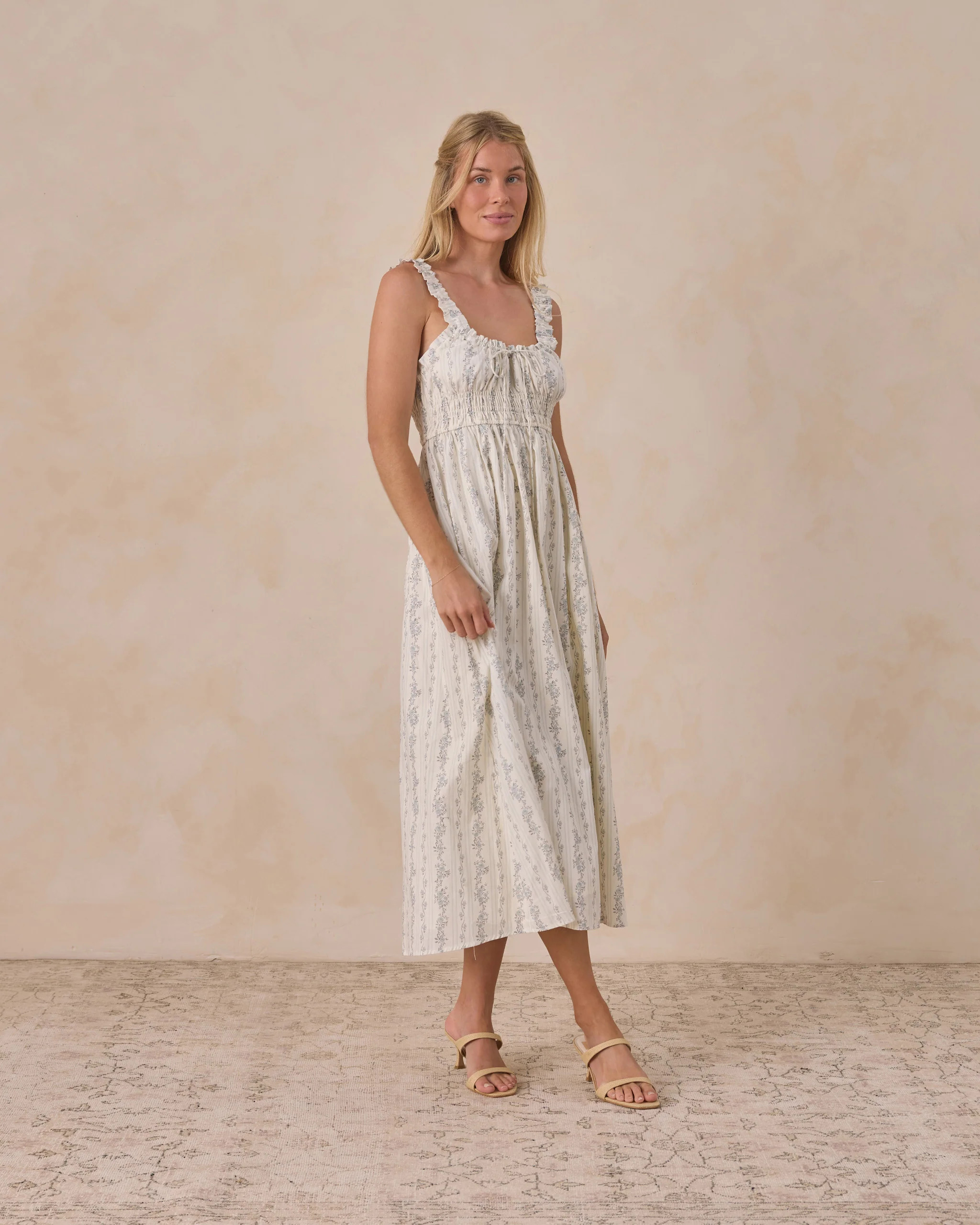 Women's Jane Dress French Floral Stripe | Rylee + Cru