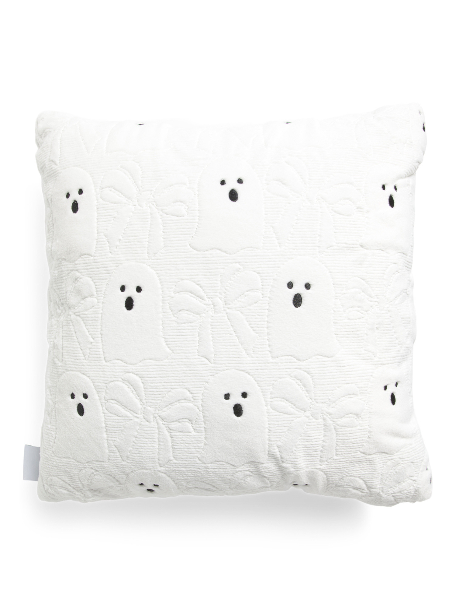 20x20 Ghost And Bow Faux Fur Square Pillow | Throw Pillows | Marshalls | Marshalls