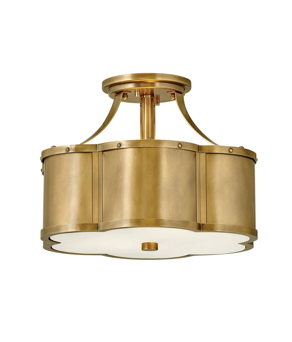 Hinkley Chance 2-Light Semi-Flush Mount Ceiling Light w/ Etched Lens & Reviews | Wayfair | Wayfair North America