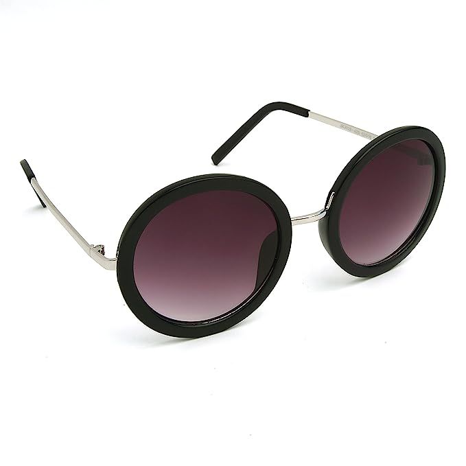 Women's Oversized Round Sunglasses Retro Hippie Vintage Inspired Style Glasses | Amazon (US)