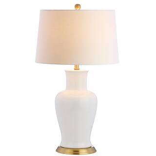 JONATHAN  Y Julian 29 in. White/Gold Ceramic Table Lamp-JYL4026A - The Home Depot | The Home Depot